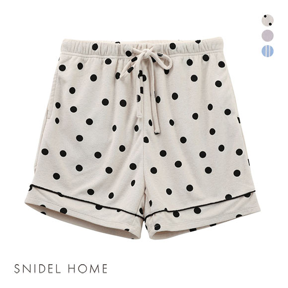 スナイデルホーム SNIDEL HOME Sorbet Light パイルショートパンツ パジャマ ルームウェア