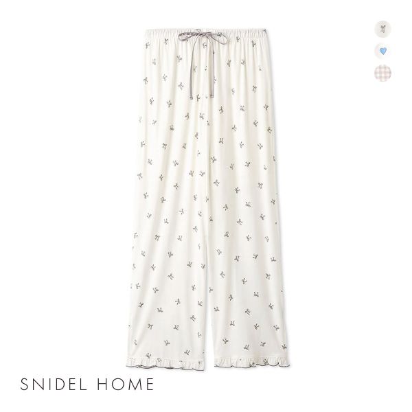 SNIDEL HOME ベアプリントロングパンツ スナイデルホーム ベアプリントシャツ ロングパンツセット 新品