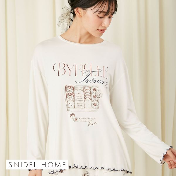スナイデルホーム SNIDEL HOME スイーツモチーフTシャツ パジャマ ルームウェア