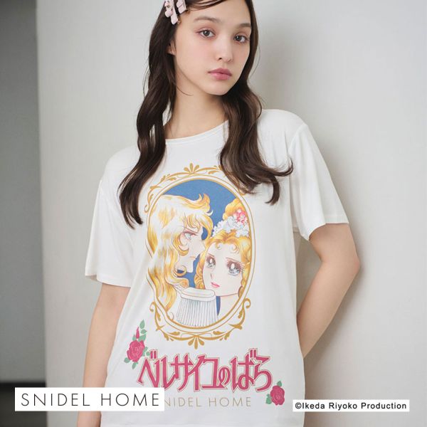 スナイデルホーム SNIDEL HOME ベルサイユのばら プリントTシャツ パジャマ ルームウェア