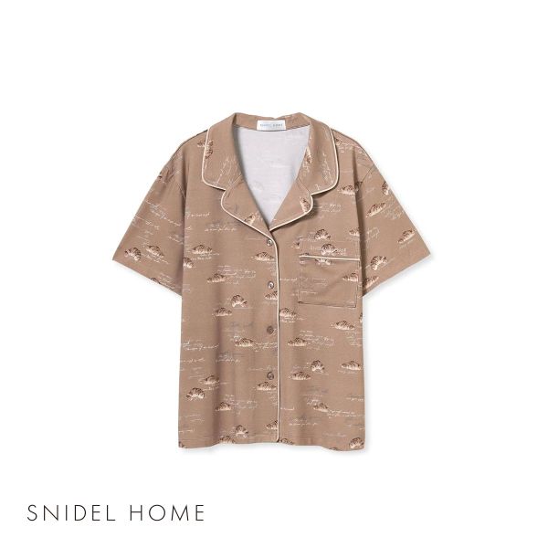 SNIDEL スナイデルホーム HOME Moispro 開襟シャツ パジャマ