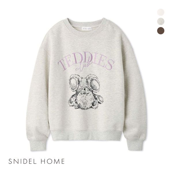 スナイデルホーム ベアプリントスウェット パジャマ ルームウェア SNIDEL HOME
