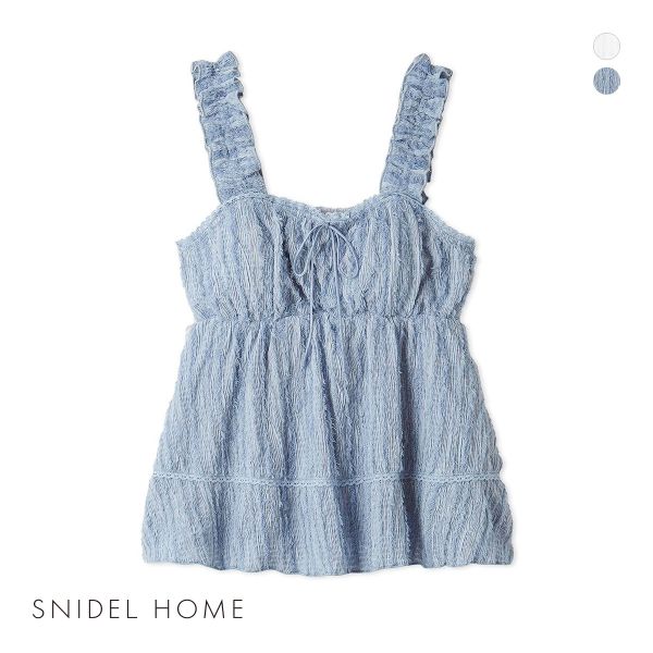 SNIDEL スナイデルホーム フリンジチュニック カップ付き