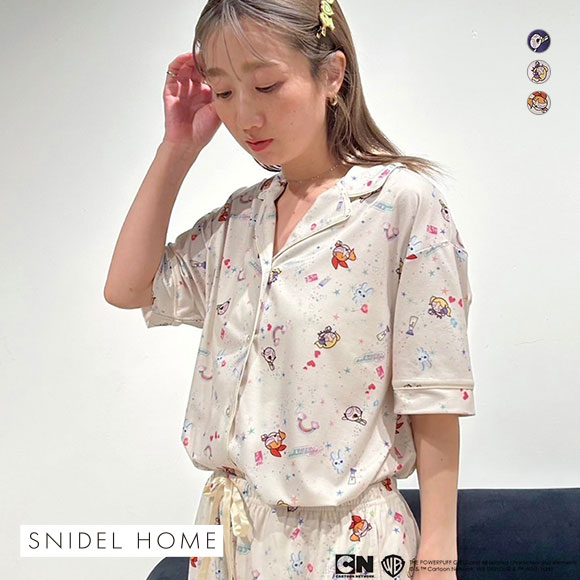 SNIDEL HOME　パワーパフガールズ　 ルームウェア セット Amazon | スナイデルホーム パワーパフ ガールズ パイルオーバー