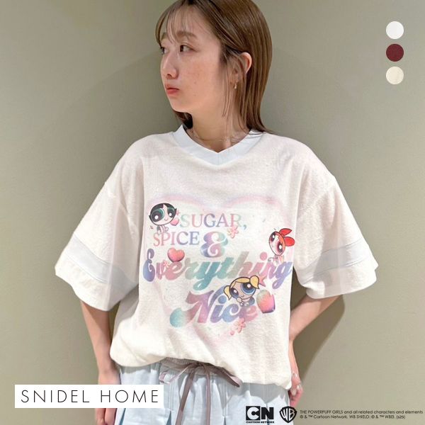 SNIDEL HOME パワーパフガールズ　パジャマ　新品未使用 Amazon | スナイデルホーム パワーパフ ガールズ パイルオーバー