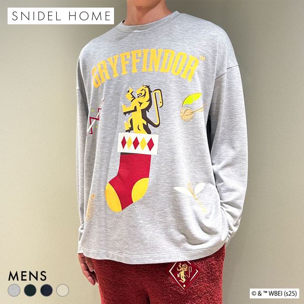 スナイデルホーム Mens Harry Potter モチーフロングTシャツ パジャマ ルームウェア メンズ SNIDEL HOME ハリー・ポッター | SNIDEL | 01