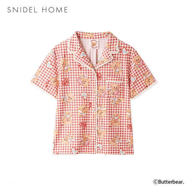 スナイデルホーム BUTTERBEAR 開襟シャツ パジャマ ルームウェア SNIDEL HOME バターベア | SNIDEL | 01