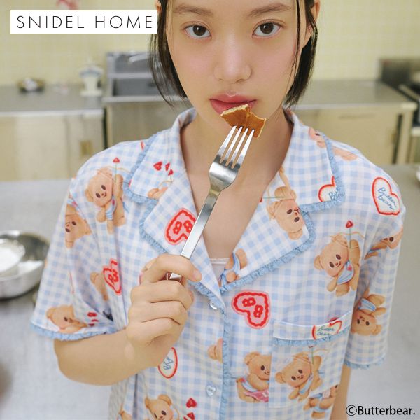 スナイデルホーム BUTTERBEAR 開襟シャツ パジャマ ルームウェア SNIDEL HOME バターベア | SNIDEL | 03