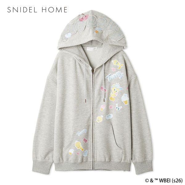 スナイデルホーム Tweety スウェットパーカー ルームウェア パジャマ SNIDEL HOMEの画像