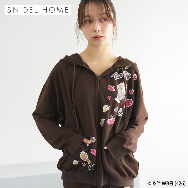 スナイデルホーム Tweety スウェットパーカー ルームウェア パジャマ SNIDEL HOMEの画像