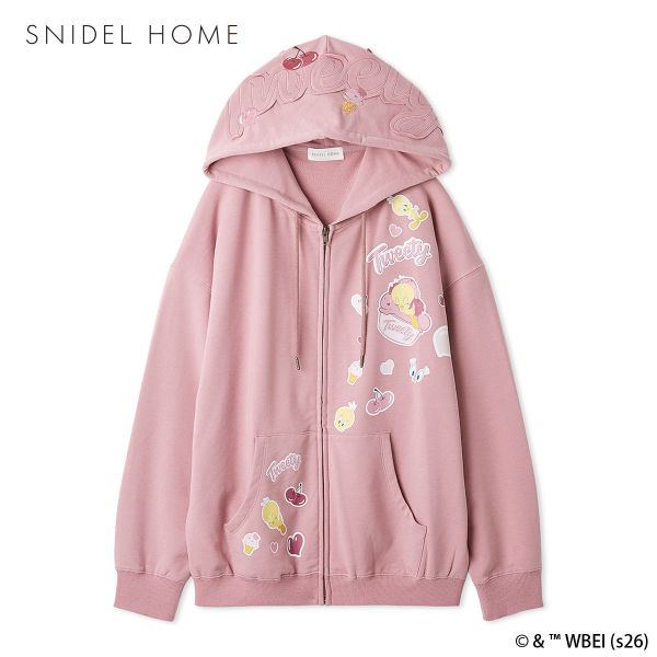 スナイデルホーム Tweety スウェットパーカー ルームウェア パジャマ SNIDEL HOMEの画像