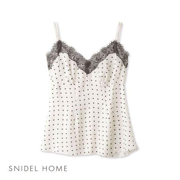 スナイデルホーム SNIDEL HOME バイカラーサテンキャミソール パジャマ ルームウェア