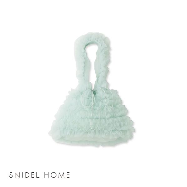SNIDEL スナイデルホーム HOME チュールバッグ : SHIROHATO(白鳩