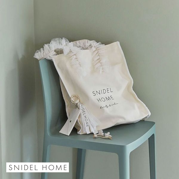 SNIDEL スナイデルホーム HOME チュールキャンバスバッグ