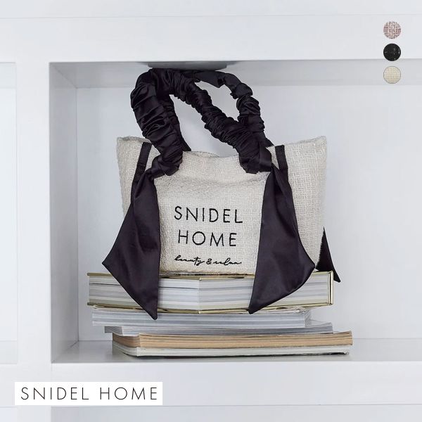 スナイデルホーム ツイードロゴバッグ リボン SNIDEL HOME