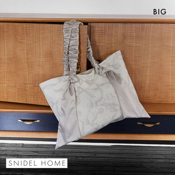 スナイデルホーム オーガニックキャンバストート BIG リボン SNIDEL HOME