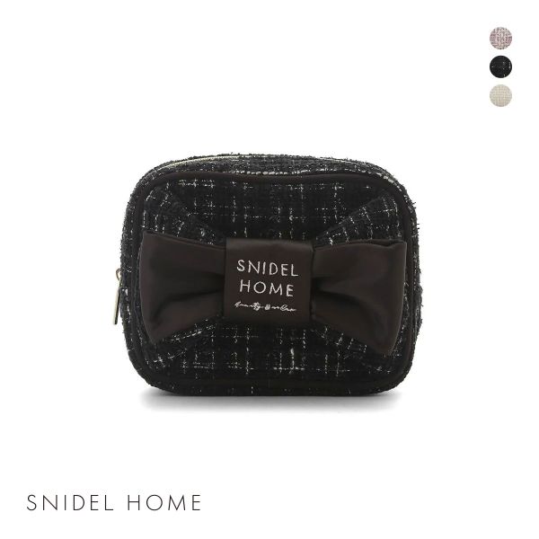 スナイデルホーム ツイードリボンポーチ SNIDEL HOME