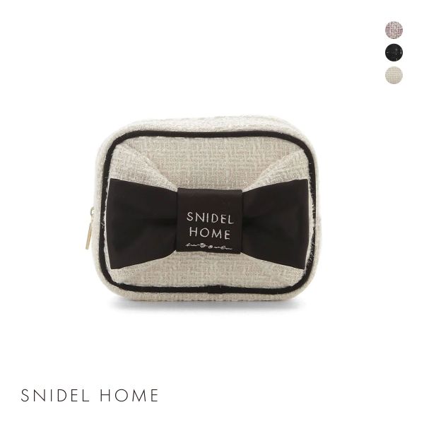 スナイデルホーム ツイードリボンポーチ SNIDEL HOME