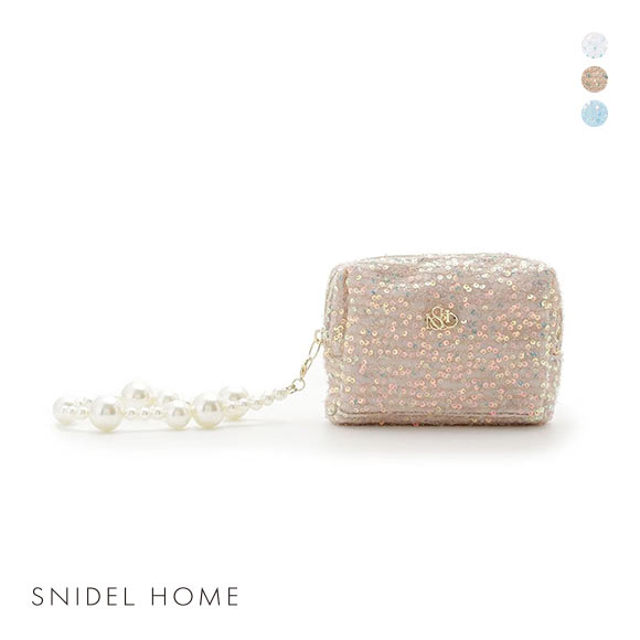 スナイデルホーム スパンコールポーチ SNIDEL HOME