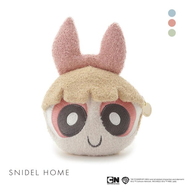 スナイデルホーム パワーパフ ガールズ フェイスニットポーチ The Powerpuff Girls...