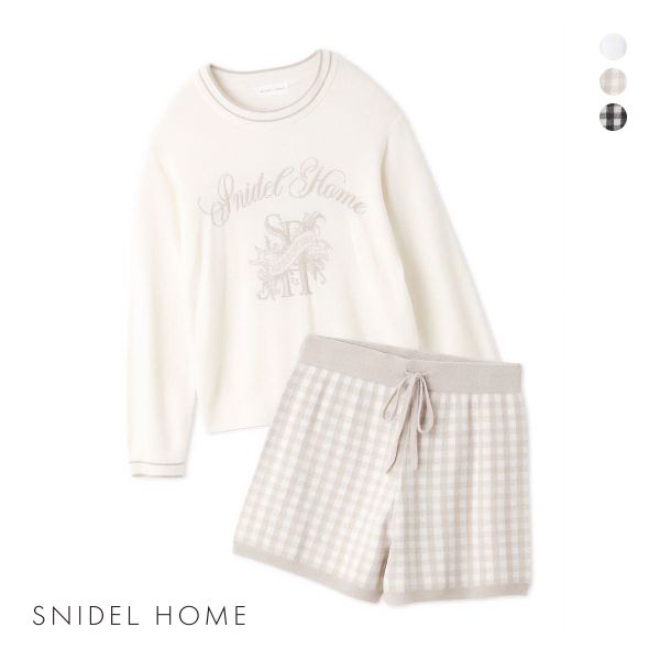 SNIDEL スナイデルホーム ギンガムチェックセットアップ