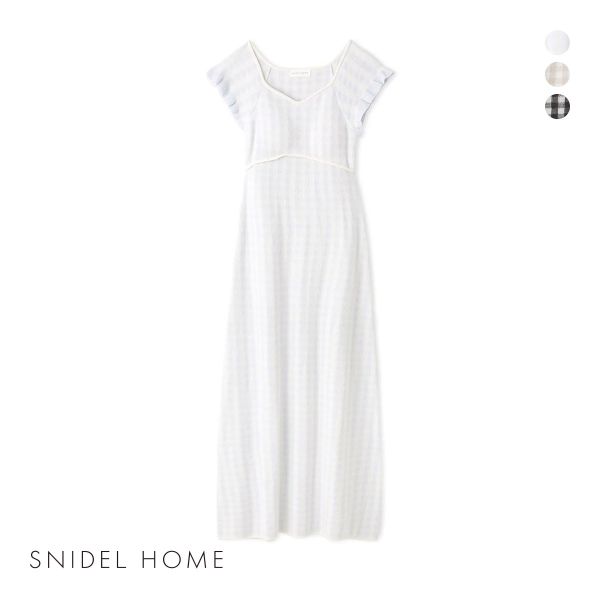 SNIDEL スナイデルホーム チェックノースリワンピース カップ