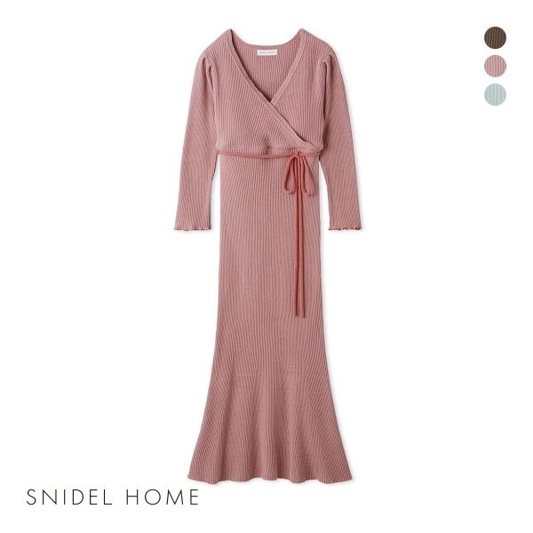 SNIDEL HOME カシュクールワンピース　パジャマ SNIDEL HOME（スナイデルホーム）の「リボンカシュクール