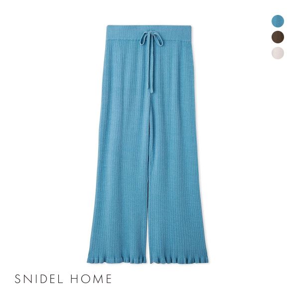 スナイデルホーム SNIDEL HOME SorbetTouch Cool フリルニットロングパンツ...