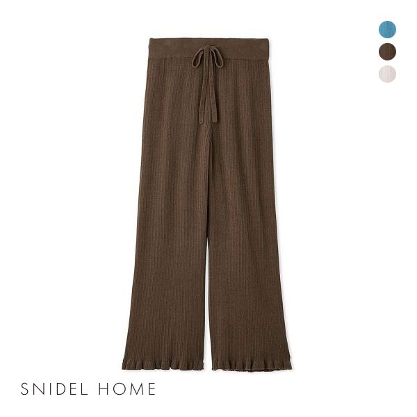 スナイデルホーム SNIDEL HOME SorbetTouch Cool フリルニットロングパンツ...