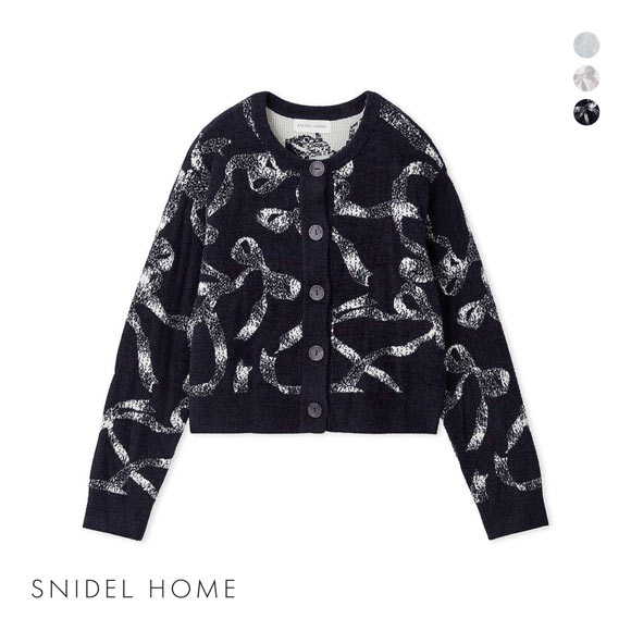 【１着でも送料無料】 SNIDEL スナイデルホーム リボンジャガード クリーミータッチ ルームウェア・パジャマ