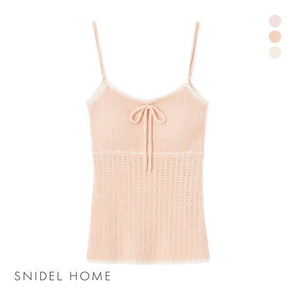 新品値下げ　スナイデル　SNIDEL ルームウェア(アイボリー) SNIDEL スナイデルホーム クロシェキャミソール パジャマ ルーム