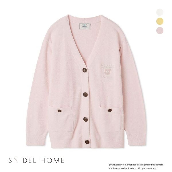 SNIDEL HOME ルームウェア パジャマ ワンポイントベア刺繍ニット