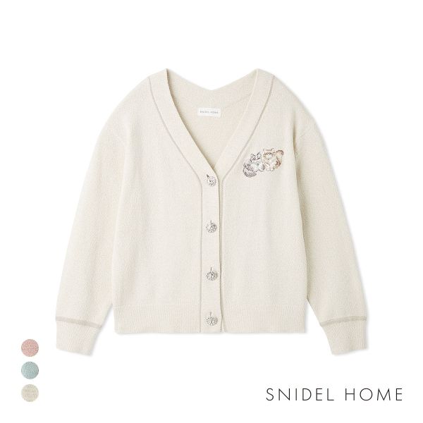 未使用　SNIDEL HOME カーディガン&ソックスセット スナイデルホーム シアーカーディガン パジャマ ルームウェア