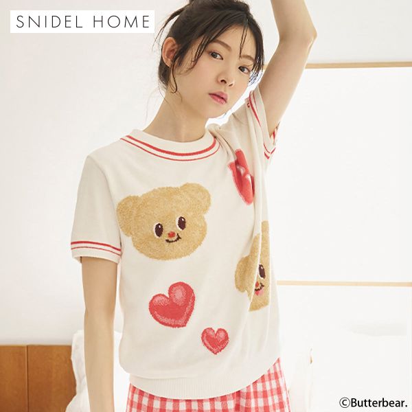 スナイデルホーム BUTTERBEAR ニットプルオーバー パジャマ ルームウェア バターベア SNIDEL HOME | SNIDEL | 01