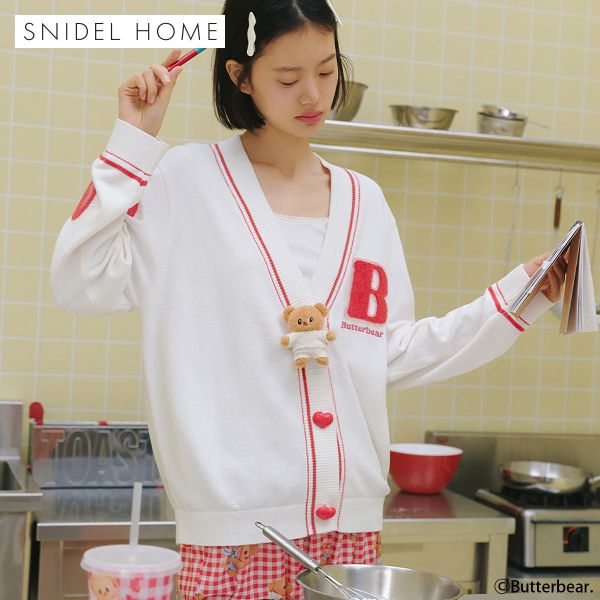 スナイデルホーム BUTTERBEAR ニットカーディガン パジャマ ルームウェア バターベア SNIDEL HOME | SNIDEL | 01