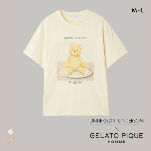 アンダーソンアンダーソン GELATO PIQUE HOMME×UNDERSON UNDERSON ベアプリントプルオーバー Tシャツ 半袖 トップス ユニセックス | SHIROHATO | 01