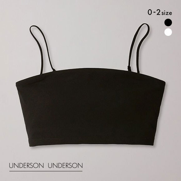 【未使用】UNDERSON UNDESRON ベアブラトップ　黒•白　2枚売り 未使用】UNDERSON UNDESRON ベアブラトップ 黒•白 2枚売り