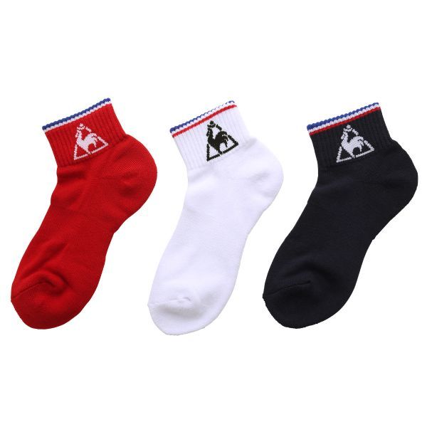父の日 プレゼント ギフト 靴下 メンズ ルコック スポルティフ Lecoq Sportif ソックス ショート丈 3足組 レディース 22 24cm 25 27cm Shirohato 白鳩 通販 Paypayモール
