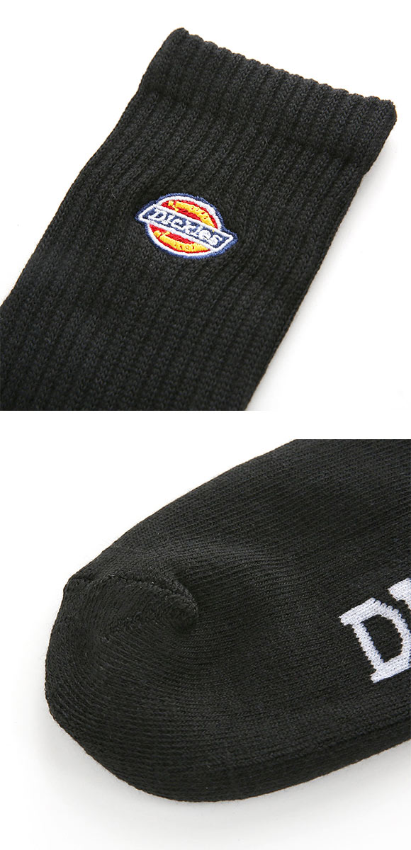 ディッキーズ Dickies クルー丈 3Pソックス 3足組 メンズ 定番 ハーフパイル