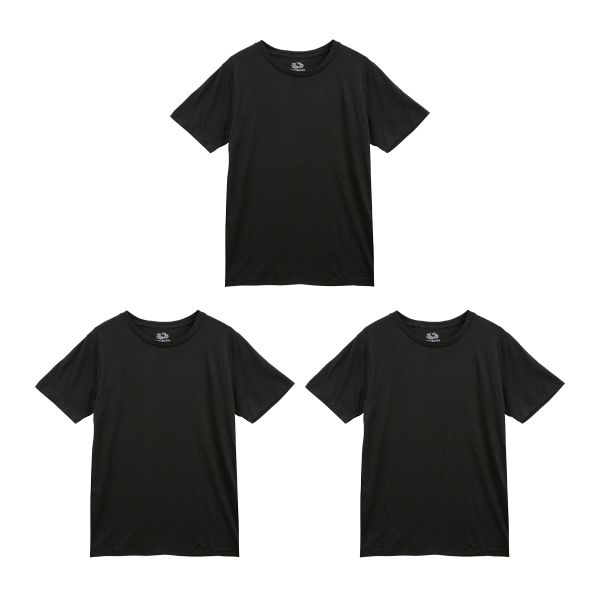 フルーツオブザルーム FRUIT OF THE LOOM 3P クルーネック Tシャツ 3枚組 メンズ 定番 パックT｜shirohato｜03