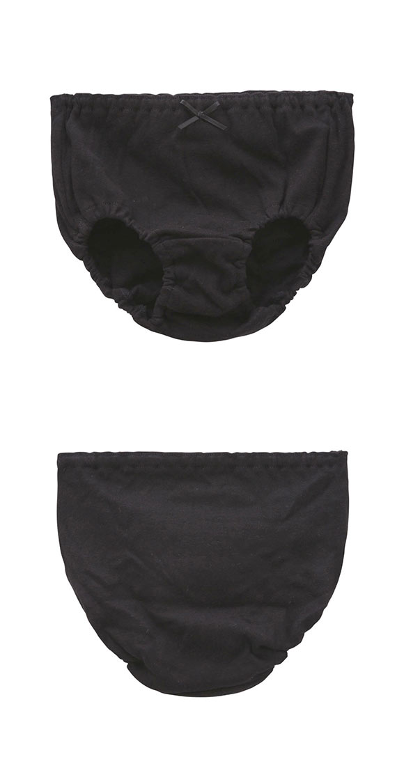 ガロー Garau GIRLS SHORTS ショーツ 2枚セット キッズ ジュニア 女の子 綿100％ 白 黒 100 110 120 130 140 150 160 165