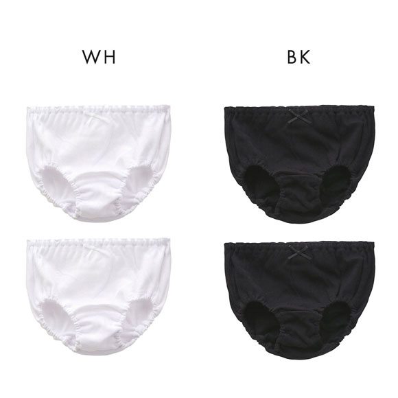 ガロー Garau GIRLS SHORTS ショーツ 2枚セット キッズ ジュニア 女の子 綿100％ 白 黒 100 110 120 130 140 150 160 165