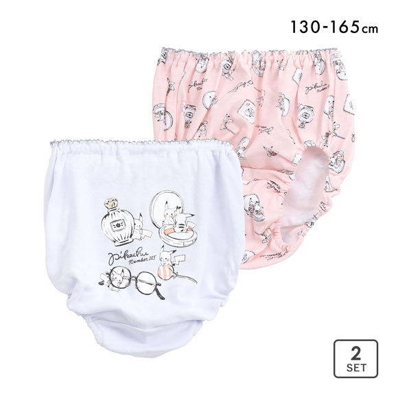 ポケットモンスター 女児 ショーツ 2枚セット キッズ ジュニア 130 140 150 160 165 ポケモン pokemon
