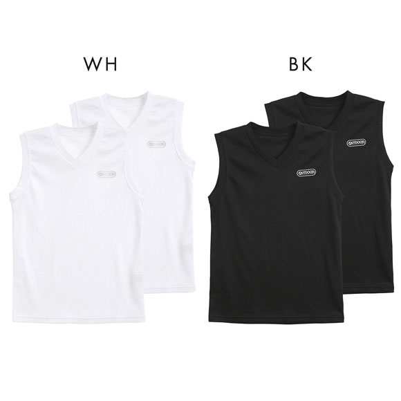 アウトドアプロダクツ OUTDOOR PRODUCTS キッズ ジュニア Vネック スリーブレス シャツ インナー 男の子 ドライ 130 140 150 160