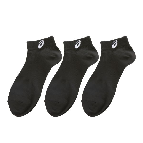 アシックス ASICS for SPORTS ソックス 靴下 スニーカー丈 3足組 白 黒 サポート 高耐久 メッシュ 24-26cm 26-28cm  メンズ