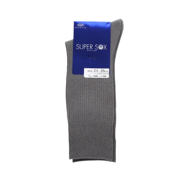 スーパーソックス SUPER SOX リブ ハイソックス ムレない におわない 靴下 23-25cm 24-26cm 26-28cm｜shirohato｜04