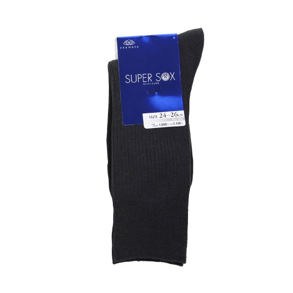 スーパーソックス SUPER SOX リブ ハイソックス ムレない におわない 靴下 23-25cm...