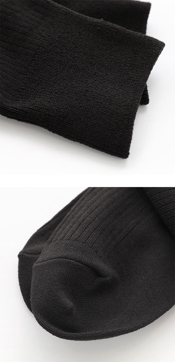 スーパーソックス SUPER SOX 3足組 リブ クルー丈ソックス ムレない におわない 靴下 24-26cm 26-28cm メンズ