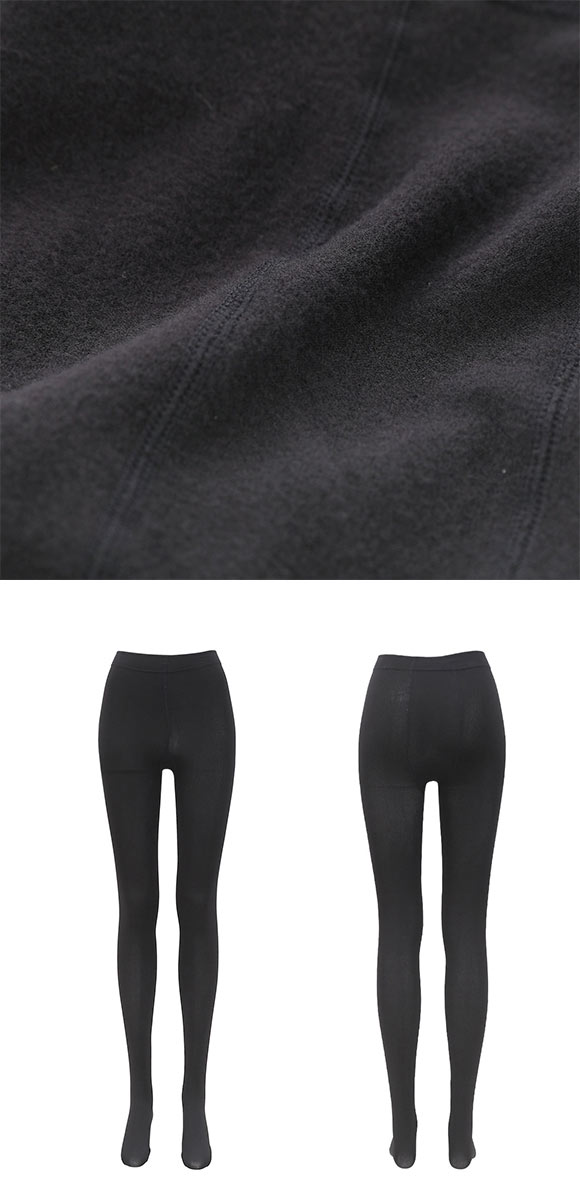 冬レギンス 80デニール タイツ 裏起毛 ふんわりあたたか レディース M-L JM-L JJM-L 大きいサイズ okamoto