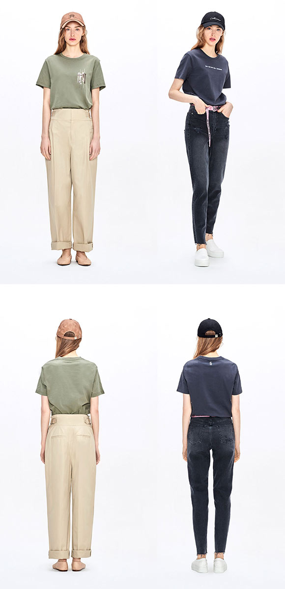 SHIROHATO シーイーアンド Ce& BEAT WAVE Tシャツ 半袖 2枚